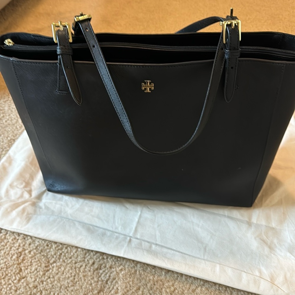 Tory Burch black tote bag.